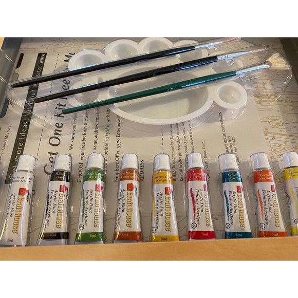 Craft House Intermediate Scenic Beach & Boat Complete Painting Set #28004 - Picture 3 of 3